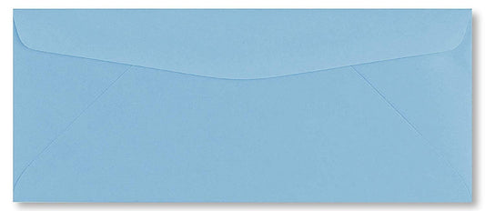 50 Business Envelopes, Standard Flap (Blue, 9.5" x 4.125")