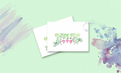 Amazing Thank You Cards with Envelopes - 4 x 7 Inches of 50 White Card Notes with Blank Greeting Space - Perfect Gift for Business, Anniversary, Graduation, Weddings - Colorful Charming Floral Design