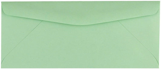 50 Business Envelopes, Standard Flap (Green, 9.5" x 4.125")