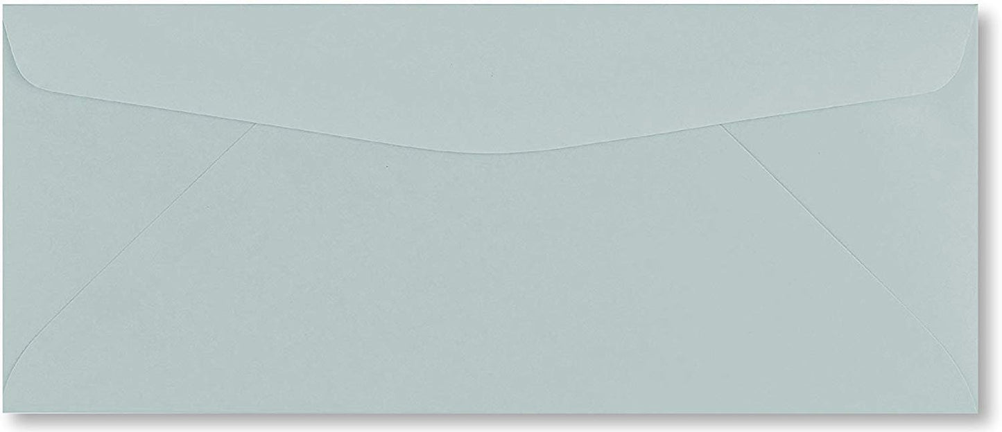 50 Color Gray #10 Business Envelopes, 9.5" x 4.125", Standard Flap